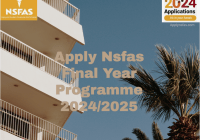 Apply Nsfas Final Year Programme 2024