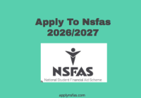 Apply To Nsfas 2026/2027