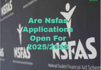 Nsfas Applications Open For 2025