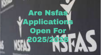 Are Nsfas Applications Open For 2025/2026