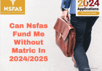 Can Nsfas Fund Without Matric In 2024