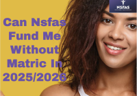 Can Nsfas Fund Me Without Matric