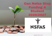 Can Nsfas Stop Funding A Student 2026/2027