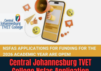 Central Johannesburg TVET College Nsfas Application 2026/2027