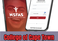 College of Cape Town Nsfas Application 2026/2027