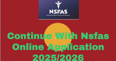 Nsfas Online Application 2025/2026