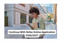 Continue With Nsfas Online Application 2026:2027