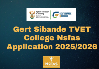 Gert Sibande TVET College Nsfas Application 2025