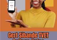 Gert Sibande TVET College Nsfas Application 2026:2027