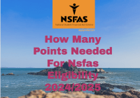 How Many Points Needed For Nsfas Eligibility 2024