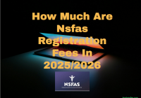 Nsfas Registration Fees In 2025/2026