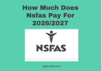 How Much Does Nsfas Pay For 2026/2027