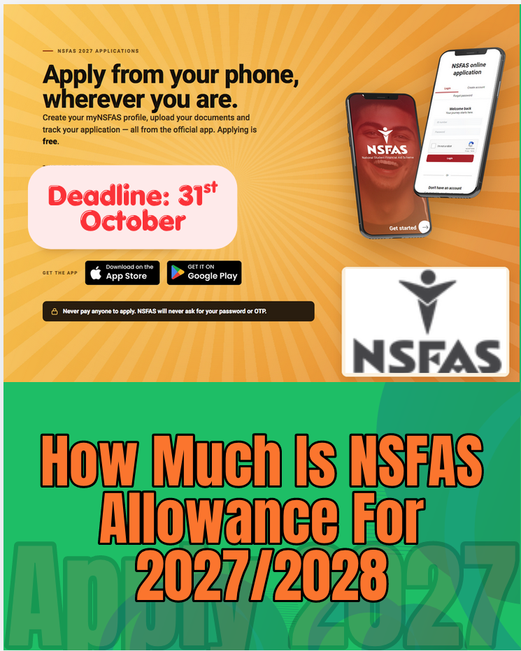 How Much Is NSFAS Allowance For 2027/2028