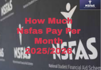 Nsfas Pay Per Month As Allowance  2025