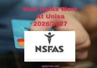 How Nsfas Work At Unisa 2026/2027
