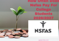 How Often Does Nsfas Pay For College Students 2026/2027