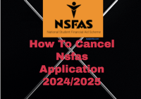 Cancel Nsfas Application 2024