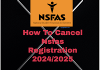 Cancel Nsfas Registration 2024
