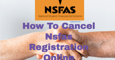 Cancel Nsfas Registration Online 2024
