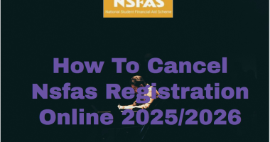 Cancel Nsfas Registration Online 2025