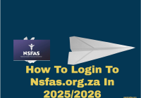 Login To Nsfas.org.za In 2025/2026