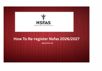 How To Re-register Nsfas 2026:2027