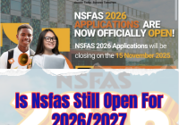 Is Nsfas Still Open For 2026/2027