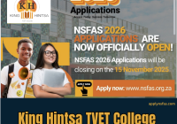 King Hintsa TVET College Nsfas Application 2026:2027