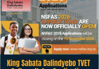 King Sabata Dalindyebo TVET College Nsfas Application 2026/2027