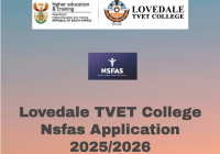 Lovedale TVET College Nsfas Application 2025