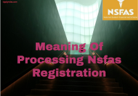 Processing Nsfas Registration 2025
