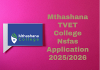 TVET College Nsfas Online Application 2025