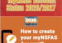  MyNsfas Account Status 2026:2027