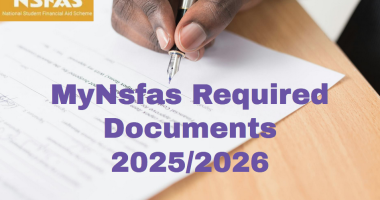 MyNsfas Account Required Documents 2025