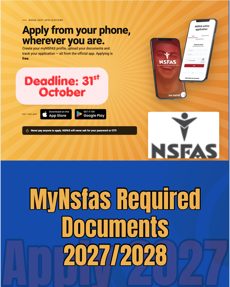 MyNsfas Required Documents 2027/2028