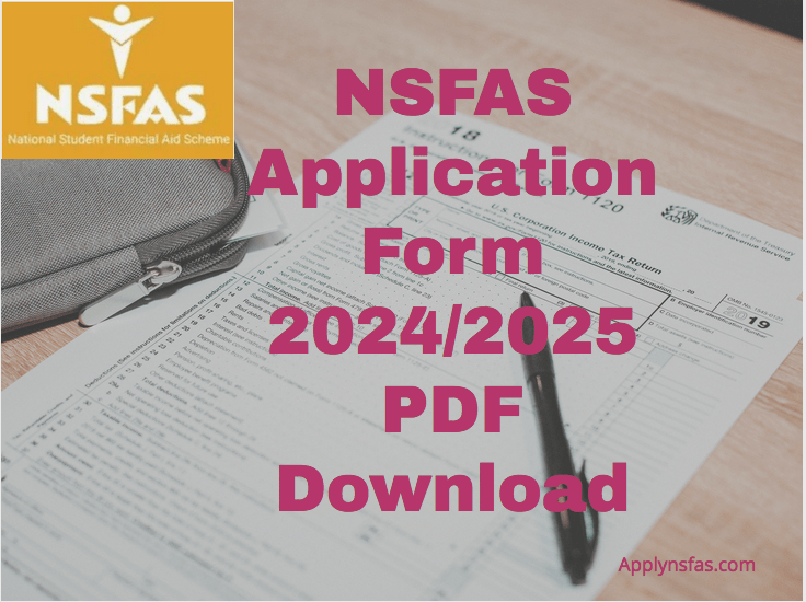NSFAS Application Form 2024/2025 PDF Download