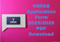 NSFAS Application Form 2025