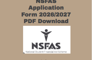 NSFAS Application Form 2026/2027 PDF Download