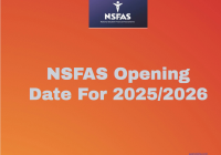  NSFAS  Online Application Date For 2025