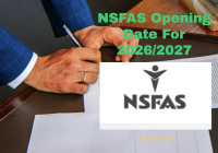 NSFAS Opening Date For 2026/2027