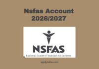 Nsfas Account 2026/2027