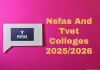 Nsfas And Tvet Colleges 2025