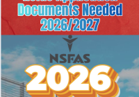 Nsfas Application Documents Needed 2026/2027