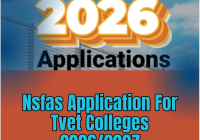 Nsfas Application For Tvet Colleges 2026/2027