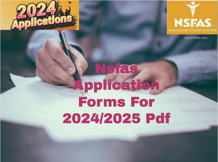 Nsfas Forms For 2024/2025 Pdf