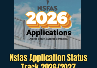Nsfas Application Status Track 2026/2027