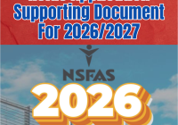 Nsfas Application Supporting Document For 2026/2027