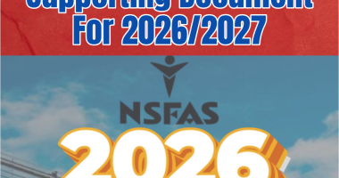 Nsfas Application Supporting Document For 2026/2027