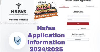 Nsfas Application information 2024