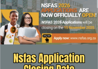 Nsfas Application Closing Date 2026/2027